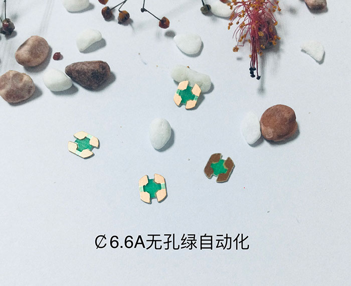 ‌￠6.6A无孔绿自动化  耳机喇叭PCB板